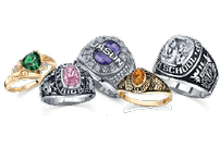 Jesuit 10K Yellow or White gold ring with stone 202//135